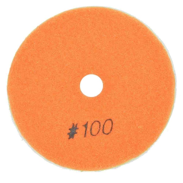 Specialty Diamond 4 Inch Diamond Wet Polishing Pad, 3mm Thick 100 Grit BRTW4100 - main